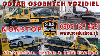 Odťah osobných vozidiel - SOS DUCHOŇ odťahová služba NONSTOP 0905 187 459 www.sosduchon.sk