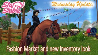 Star Stable Online; Wednesday Update ~ Fashion Market and new inventory look