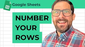 Rijen automatisch nummeren in Google Spreadsheets