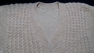 Knitting for beginners#13||how to make V-neck part-7 screenshot 4