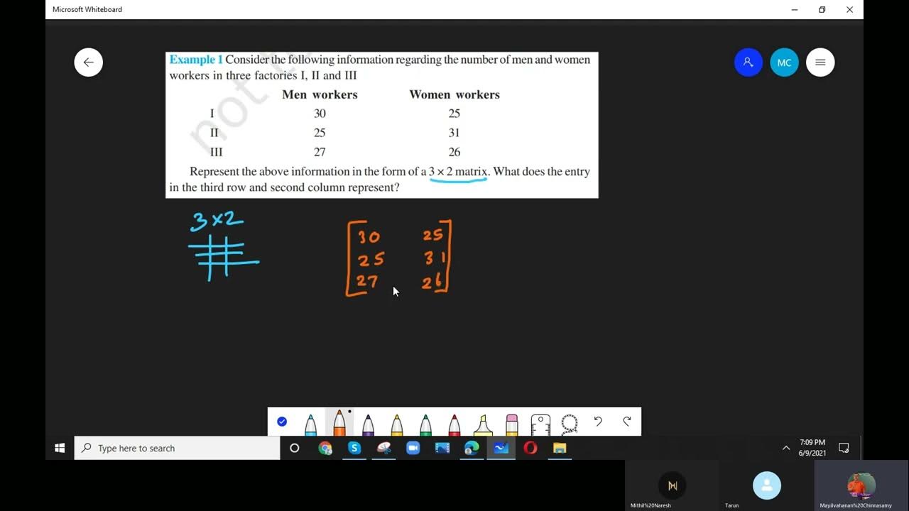 12cbse 3 1 example matrix 3x2 find 3rd row and 2 column - YouTube