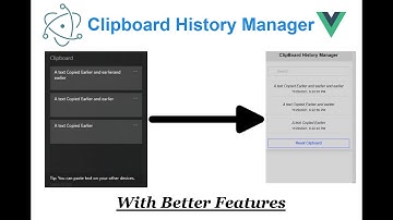 Windows Clipboard History Manager Clone Using Electron And Vue.js