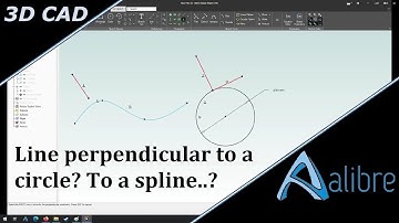 Alibre Design Tips and Tricks 3: How to make a line vertical to a circle