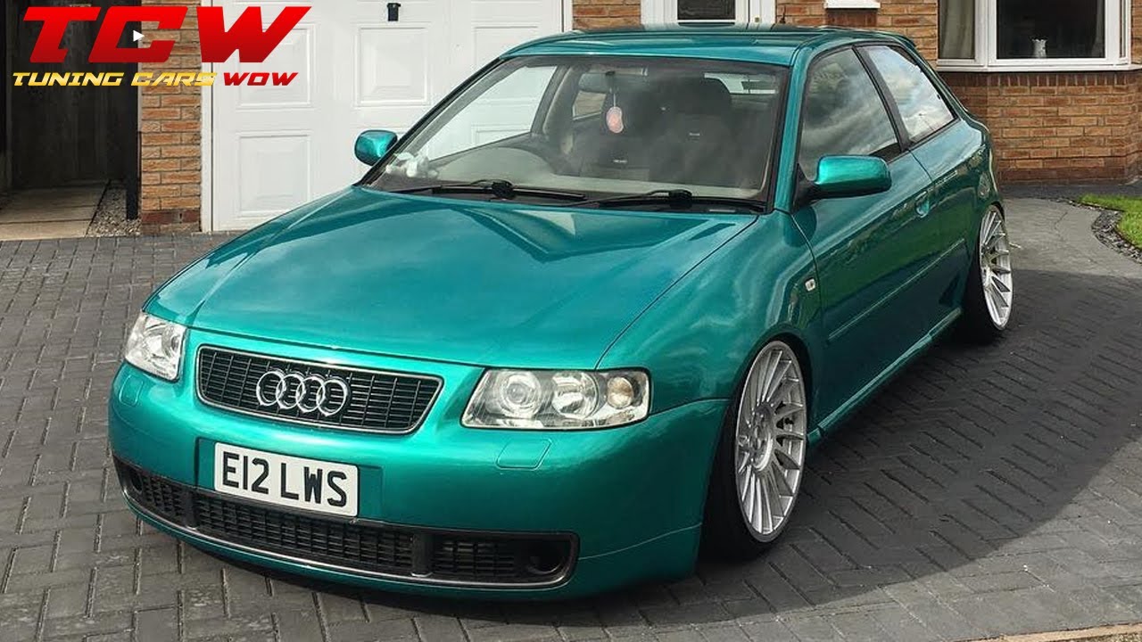 Audi A3 8L S3 Look Bagged on 3SDM Rims Tuning Project 