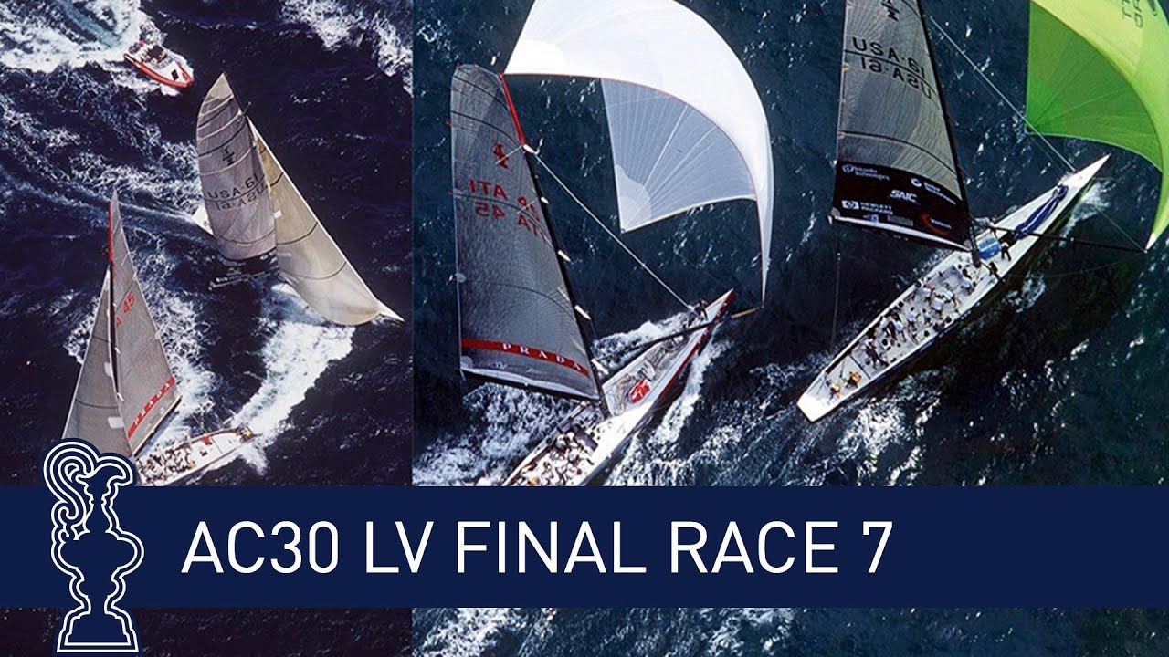 ⁣30th America's Cup LV Finals ITL vs. USA Race 7