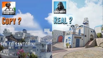 BGMI copied CODM map ? Santorini map is copy of Tunisia?