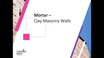 Mortar - Clay Masonry Walls