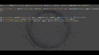 Famous #livecoding with #foxdot #python & Lebiniou visuals // A December evening Wealth