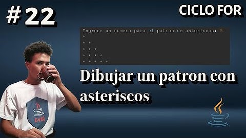 Programacion en Java | 22. Dibujar un patron de asteriscos.