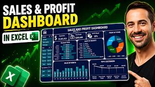Interactive Excel Dashboard for Sales & Profit Tracking