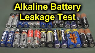 EEVblog #1274  Long Term Alkaline Battery Leakage Testing