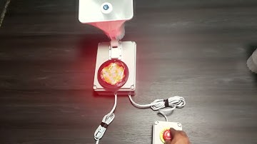 ALARMA  PARA EXTERIOR CON BOTON DE PANICO 1 SIRENA ALTA POTENCIA BOTON TIPO INDUSTRIAL