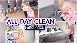 ALL DAY CLEAN WITH ME 2020! ENTIRE HOUSE | CLEANING MOTIVATION