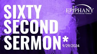 Sixty Second Sermon - Angels Point Us to Jesus