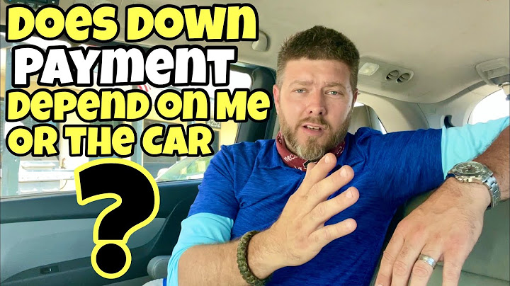 Buying a car with bad credit and low down payment
