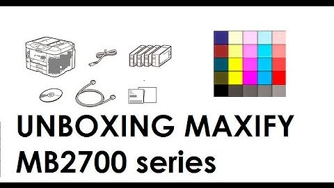 MAXIFY MB2150 MB2120 MB2750 MB2720 - Unboxing, Setup and First Print Output Time