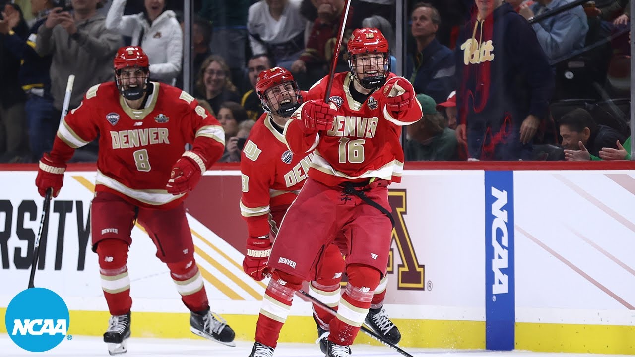 Denver scores OT goal to advance to 2024 Frozen Four finals YouTube