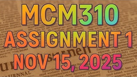 🎓 MCM310 Assignment 1 Solution | Journalistic Writing | Fall 2025 | Virtual University of Pakistan