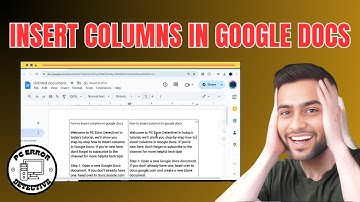 How to Insert Columns in Google Docs - Step-by-Step Guide