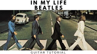 Beatles - In My Life (Guitar Tutorial) Easy Chords