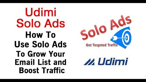 Udimi Solo Ads Training Tutorial For 2020