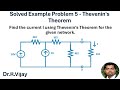 Solved Example Problem 5 - Thevenin's Theorem #bee