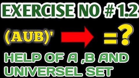 FIND COMPLEMENT  WHOLE SET \( AUB)`=?
