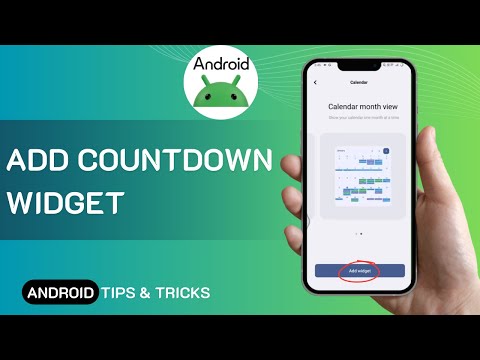 How To Add Countdown Widget On Android