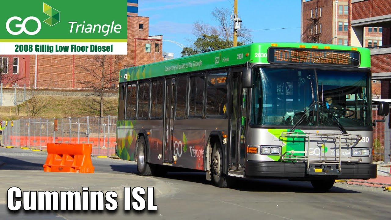 2008 Gillig Low Floor on GoTriangle Route 405 (Cummins ISL)