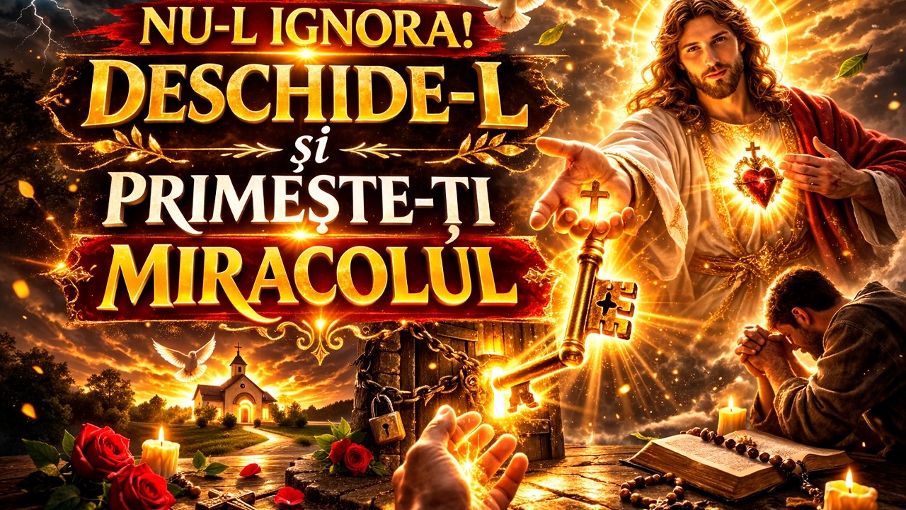 Dumnezeu spune, nu ignora! Astăzi este ziua minunii tale!