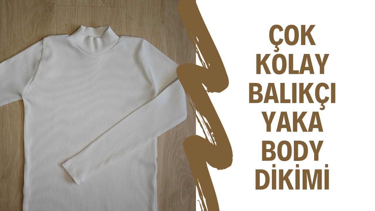 ÇOK KOLAY BALIKÇI YAKA BODY KESİMİ / DİKİMİ