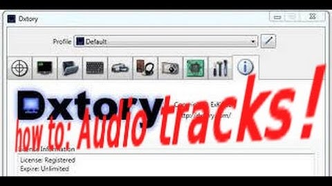 How to extract audio tracks out of DXtory recordings  (ENG)