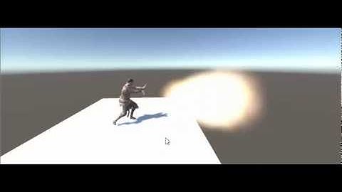Model with Fireball - Unity3D