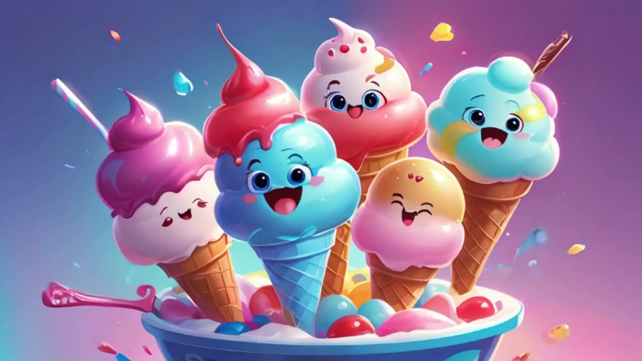 ICE-CREAM DELIGHT - POEM FOR KIDS    "Fun and Educational Kids Rhymes Compilation"