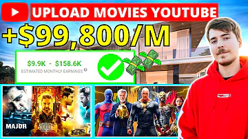 $99,800 Upload Free Movies On Youtube Without Copyright 2022 | Earn Money Online Copy Paste Movie