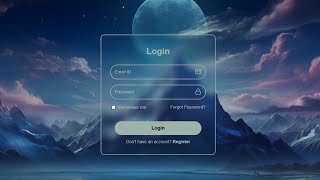 Create Stunning Login Page Using Html, Css, And Icons Library Step-By-Step Tutorial