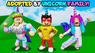 I Was Adopted By A Unicorn Family! (Roblox)