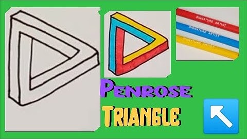 how to draw Penrose Triangle|easy to draw Penrose Triangle|optical illusion|learn to make with Sam