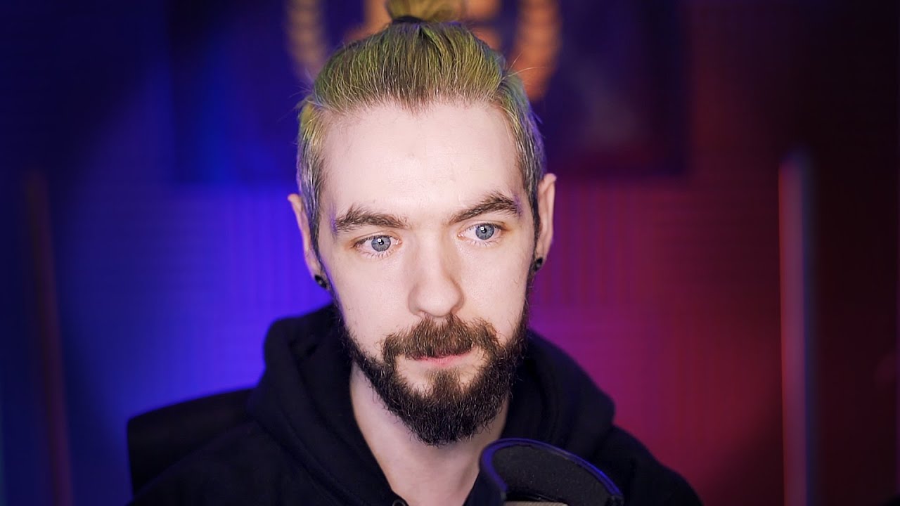 did jacksepticeye dye his hair blue