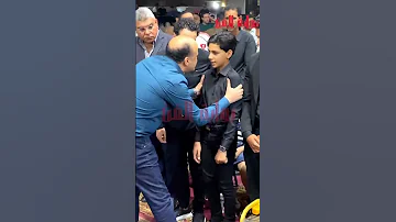شاهد ابن الفنان احمد عامر فى عزاء والده اهميه اكسبلور الفوارس لايك 