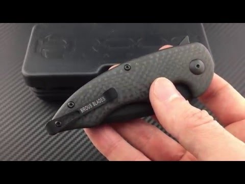 Jason Brous Blades Carbon Fiber Sinner Blackout Blade