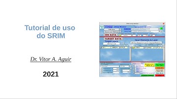 [TUTORIAL] Uso do programa SRIM