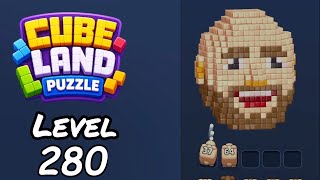 Cube Land Puzzle Level 280 Walkthrough