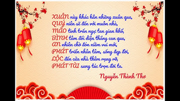 Thơ chúc Tết Xuân Quý Mão 2023 - Đi tìm hạnh phúc - Nguyễn Thành Thơ Chanel