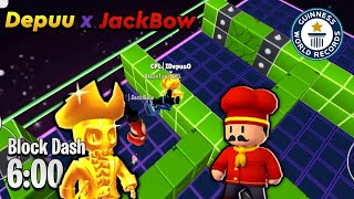 6 MENIT Block Dash World Record! w/JackBow - Stumble Guys Indonesia