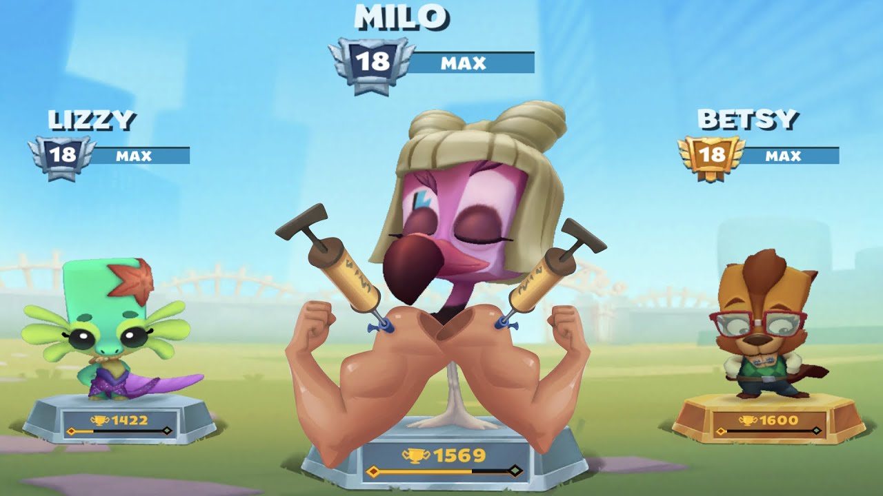 POP DIVA MILO new skin in Zooba inflatable muscles online games