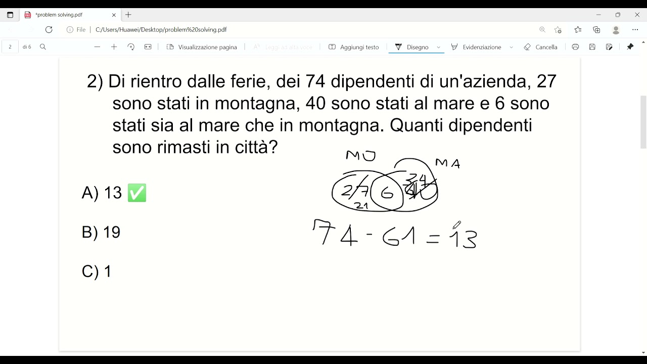 Quiz di logica per concorsi: problem solving - 4a parte