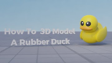 How to 3D model a Rubber Duck In Blender In 2 Minutes