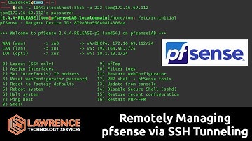 Remotely Managing pfsense via SSH Tunneling