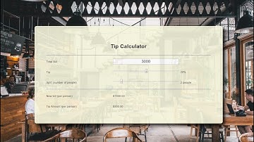 Tip Calculator In JavaScript With Source Code | Source Code & Projects
